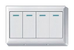 供应86型明装四位开关与地面插座 现代电气解决方案的理想选择